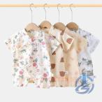  младенец Kids baby короткий рукав юката детский джинбей детский комбинезон двойной марля хлопок хлопок ioso новорожденный пижама .... shortall детская одежда лето предмет 