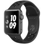 Apple Watch Nike+ Series 3（GPSモデル）- 38mmスペースグレイアルミニウムケースとアンスラサイト/ブラックNikeスポーツバンド MTF12J/A