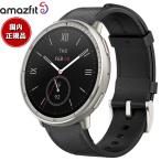 アマズフィット AMAZFIT スマートウォッチ Active 2 ブラックレザー 腕時計 SP170073-C225