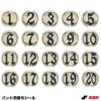 <メール便対応>エスエスケイ(SSK) BPS01 バット用番号シール 野球