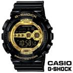 Yahoo! Yahoo!ショッピング(ヤフー ショッピング)送料込 CASIO カシオ G-SHOCK Gショック GD-100GB-1 腕時計 Black×Gold ブラック×ゴールド LEDバックライト付 外箱なし
