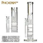 喫煙具 ガラスボング PHOENIX STAR クアッド・ハニカム・パーコレーターボング 35cm Quad Honeycomb Percolator Glass Bong