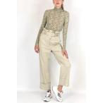 FRONDA デザインベルト付 ハイウエストパンツ ライトベージュ SPORTMAX CODE