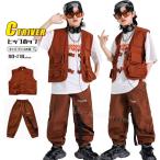  лучший чай цвет брюки-карго Kids танцевальный костюм выставить hip-hop cargo лучший Brown длина брюки hip-hop ребенок одежда привлекательный мужчина девочка k-pop