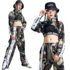  камуфляж k-pop костюм брюки Kids танцевальный костюм выставить .... рубашка длинный рукав девочка майка Корея hip-hop Kids танцевальный костюм stage костюм Cheer ga