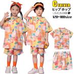  orange цветочный принт рубашка укороченные брюки Kids танцевальный костюм верх и низ в комплекте девочка мужчина ребенок одежда танцевальный костюм Kids выставить Kids k-pop костюм Корея KPOP бедра ho 