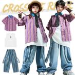 キッズダンス衣装デニムパンツセット...