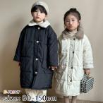 ベンチコート ジュニア 女の子 男の子 キッズ 風パーカー 中綿 コート 中綿ジャケット 裏ボア ロングコート 冬服 子供服 韓国 アウター ベージュ ブラック 冬 フ