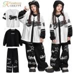 シルバーベースボールシャツキッズダンス衣装シャツ半袖野球服プリント黒パンツ...