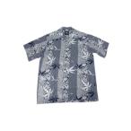 KONA BAY HAWAII コナベイハワイ S/S アロハシャツ 「バンブー」ネイビー ハワイアンシャツ あすつく