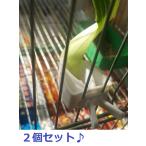 鳥のエサ用ニッパー 2個セット 鳥 フードホルダー 鳥かご ニッパー エサホルダー  食器 ペット用品鳥の食器フードホルダー 簡単装着フードホルダー