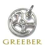  Hermes подвеска с цепью Dada лошадь лошадь лошадь животное K18WG [ б/у ]BLJ предел снижение цены товар 