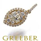 ショッピングダイヤ ダイヤ ダイヤモンド 0.16ct/0.34ct 3種カット ペンダントトップ K18YG GENJ 大幅値下げ品