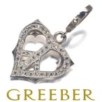  Loree Rodkin подвеска с цепью Cubic Zirconia готический деталь Heart маленький серебряный 925 BLJ большое снижение цены товар 