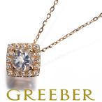 スタージュエリー ネックレス ムーンストーン ダイヤ ダイヤモンド 0.08ct SQUARE HALO K18PG BLJ/GENJ