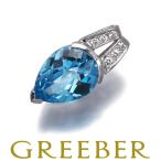 TASAKItasaki подвеска с цепью топаз diamond бриллиант 0.06ct пара Shape K18WG BLJ большое снижение цены товар 