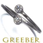 ショッピングティファニー ティファニー リング ダイヤ ダイヤモンド フープ 2P 7号 Pt950 指輪 BLJ