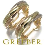 カルティエ トリニティイヤリングスリーカラー フープ K18YG/WG/PG BLJ