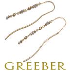 ダイヤ ダイヤモンド 0.18ct/0.18ct カットボール 揺れる アメリカン ピアス K18YG GENJ 限界値下げ品