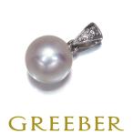  Mikimoto подвеска с цепью жемчуг жемчуг 7.5mm diamond бриллиант K18WG BLJ большое снижение цены товар 