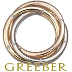 カルティエ トリニティペンダントトップ ダイヤ ダイヤモンド スリーカラー 15P K18YG/WG/PG BLJ