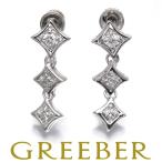  diamond бриллиант 0.10ct/0.10ct покачивающийся серьги Pt900 GENJ