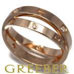 カルティエ リング ダイヤ ダイヤモンド ビーラブ 6P 54号 K18PG 指輪 BLJ