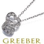 ヴァンドーム ネックレス ダイヤ ダイヤモンド ダブルハート Pt950/Pt850 BLJ/GENJ