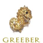  желтый sapphire black diamond бриллиант Dragon подвеска с цепью K18YG GENJ