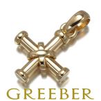 ブルガリ ペンダントトップ パッソドッピオ クロス K18YG BLJ