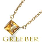 カルティエ ネックレス シトリン タンク K18YG BLJ