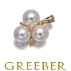  Mikimoto подвеска с цепью жемчуг жемчуг 6.7mm diamond бриллиант K18YG BLJ