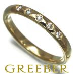 ティファニー リング ダイヤ ダイヤモンド スタッキングバンド ウェディング 5P 16.5号 K18YG 指輪 BLJ