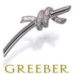 ショッピングティファニー ティファニー ピアス ダイヤ ダイヤモンド ノット 片耳 K18WG BLJ