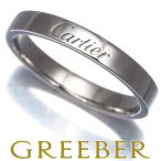 カルティエ リング エングレーブド Cドゥ ウェディング 55号 Pt950 保証書 指輪 BLJ