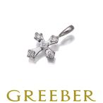  Vendome подвеска с цепью diamond бриллиант Cross K10WG BLJ/GENJ