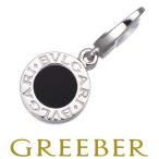 ブルガリ ペンダントトップ オニキス ブルガリブルガリ BB チャーム K18WG BLJ