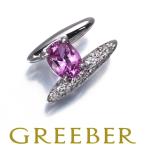 TASAKItasaki подвеска с цепью розовый сапфир 0.72ct diamond бриллиант 0.05ct Pt900 [ б/у ]BLJ