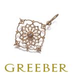 アガット ペンダントトップ ダイヤ ダイヤモンド 透かし K10YG BLJ