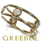 ショッピングティファニー ティファニー リング ダイヤ ダイヤモンド バイザヤード ダブルワイヤー 5P 8.5号 K18YG 指輪 BLJ