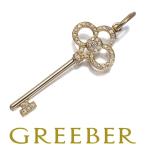 ティファニー ペンダントトップ ダイヤ ダイヤモンド クラウンキー チャーム K18YG BLJ