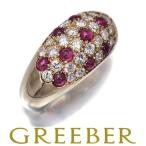 ショッピングルビー カルティエ イヤリング ルビー イヤリング ミミスター カボション 片耳 K18YG BLJ