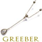 ダイヤ ダイヤモンド 0.06ct ティアドロップ Yドロップ ネックレス K18YG GENJ