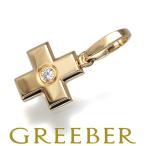 カルティエ ペンダントトップ ダイヤ  チャーム クロス K18YG BLJ