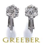 ダイヤ ダイヤモンド 0.35ct/0.35ct フラワー イヤリング Pt900 GENJ