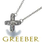 ティファニー ネックレス ダイヤ ダイヤモンド クロスステッチ Pt950 BLJ