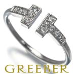 ショッピングティファニー ティファニー リング ダイヤ ダイヤモンド Tワイヤー 13号 K18WG 指輪 BLJ