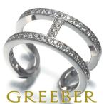 エルメス リング ダイヤ ダイヤモンド 0.59ct エヴァーシェーヌダンクル MM 50号 K18WG 指輪 BLJ