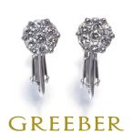  diamond бриллиант 0.25ct/0.25ctpave серьги K14WG GENJ большое снижение цены товар 