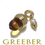  Mikimoto подвеска с цепью цитрин baby жемчуг жемчуг 4.4mm желудь K18YG BLJ